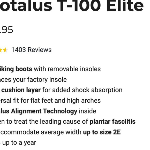 Brand New Insoles: T-100 Elite Protalus Insole - Picture 7 of 13